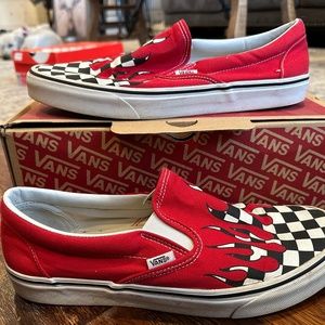 Vans Red Checker Flame Size 11.5